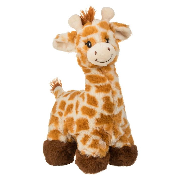 Мек плюшен жираф, 26 см, кафяво и бяло