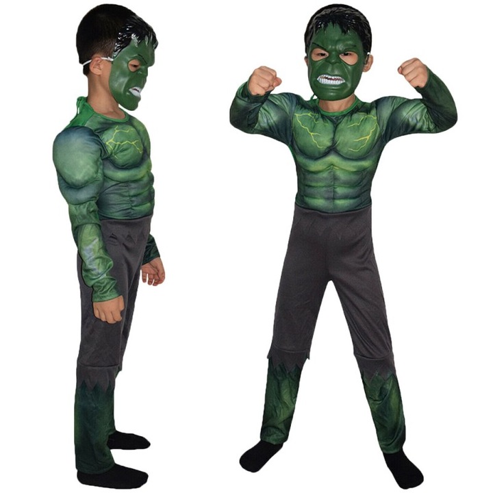 Супергерой Отмъстители Хълк карнавален костюм за деца - размер L (125-135 см)