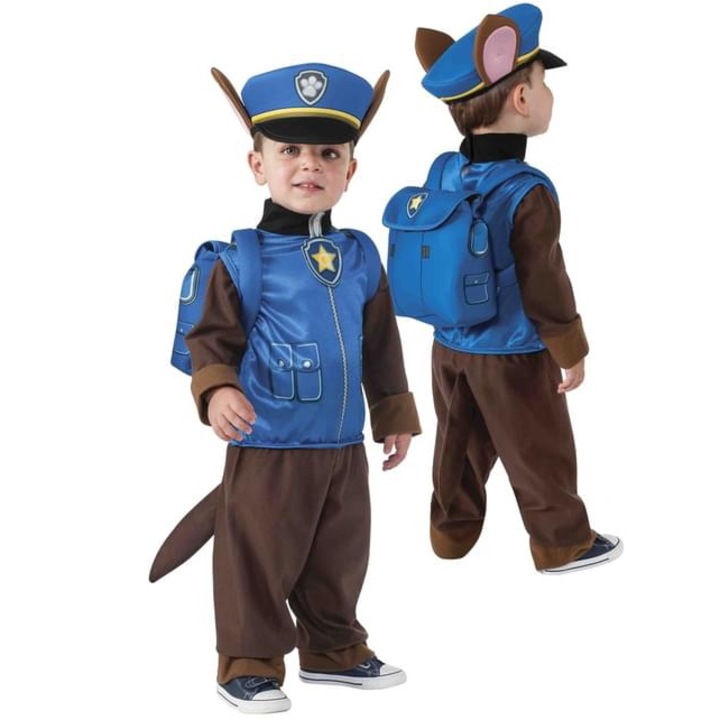 Детски карнавален костюм Paw Patrol Chase - размер M (110-120 см)