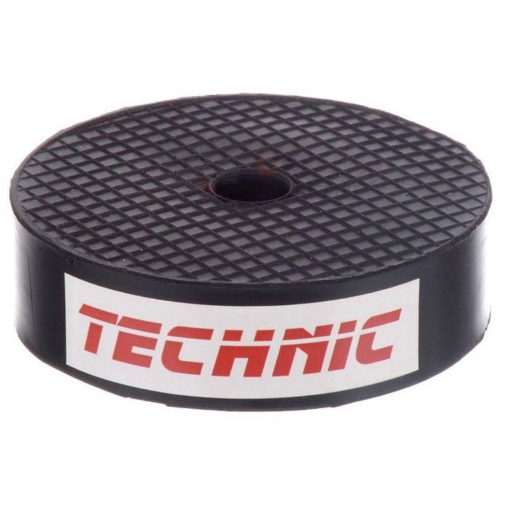 Pad de ridicare cu insertie de cauciuc, TC Technic, 99 mm, Negru