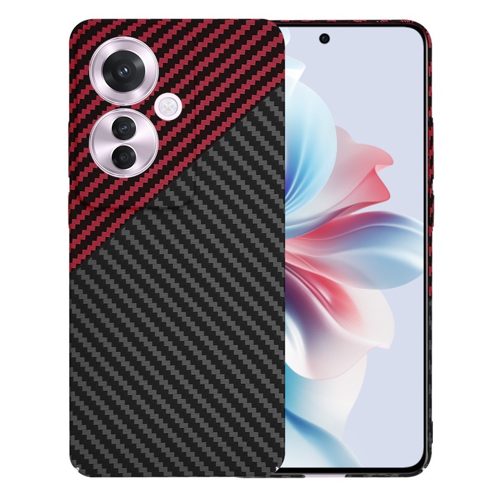 Carcasa de protectie pentru Oppo Reno11 F, rosu inchis