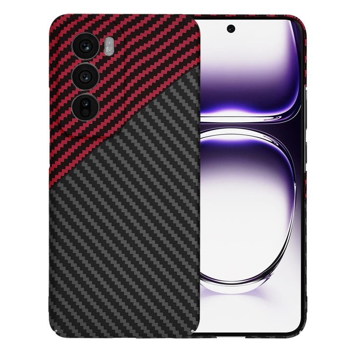 Carcasa de protectie pentru Oppo Reno12, rosu inchis