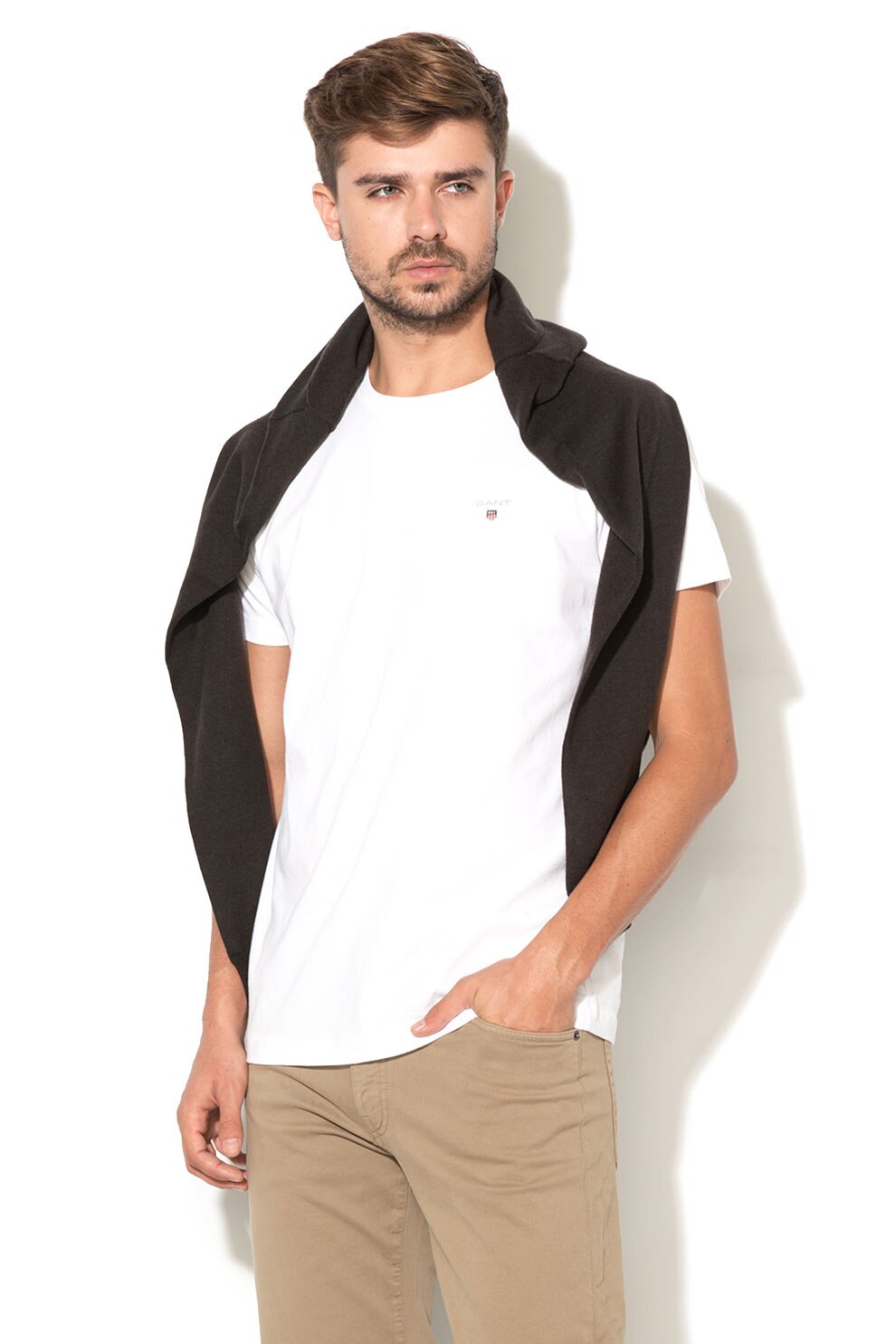 Gant, Tricou regular fit The Original 234100, Alb