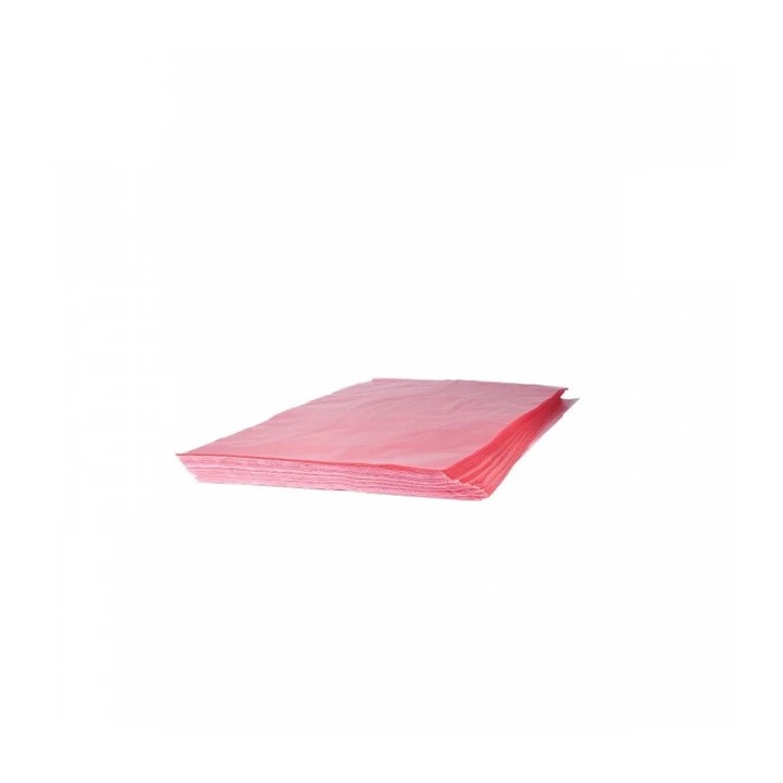 Folie Perlafol roz, 24.5x35cm, pentru ambalare produse feliate, dispenser 3.3kg/1850bucati