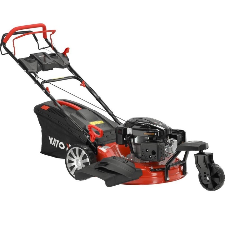 Бензинова самоходна машина, 53см двигател Loncin 3.5kw метален корпус кош 62л