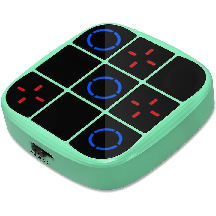 Joc de societate, JESWO, Tic Tac Toe, 3 moduri, verde, pentru 1-3 jucatori, 3-12 ani