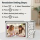 Aparat foto digital, JESWO®, 50 MP, zoom 16x, Cu 32GB SD card, incarcare prin USB, Focalizare automata, Camera foto, Anti-shake, Argintiu