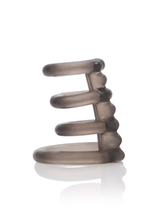 Пръстен за пенис CalExotics Support Master Triple Smooth, Сив