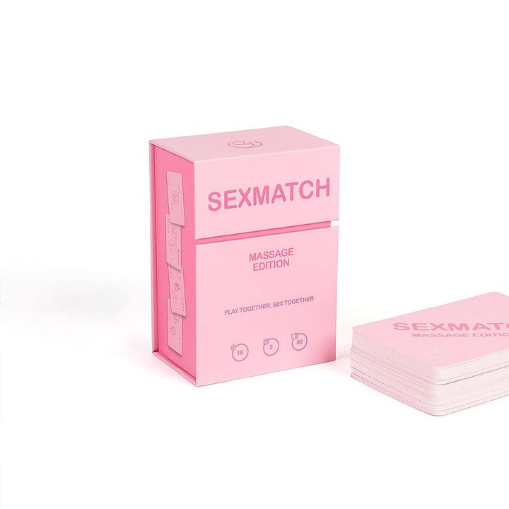 Társasjáték Secret Play Sexmatch Massage Edition, 89 kártya, 8,5x6x12 cm