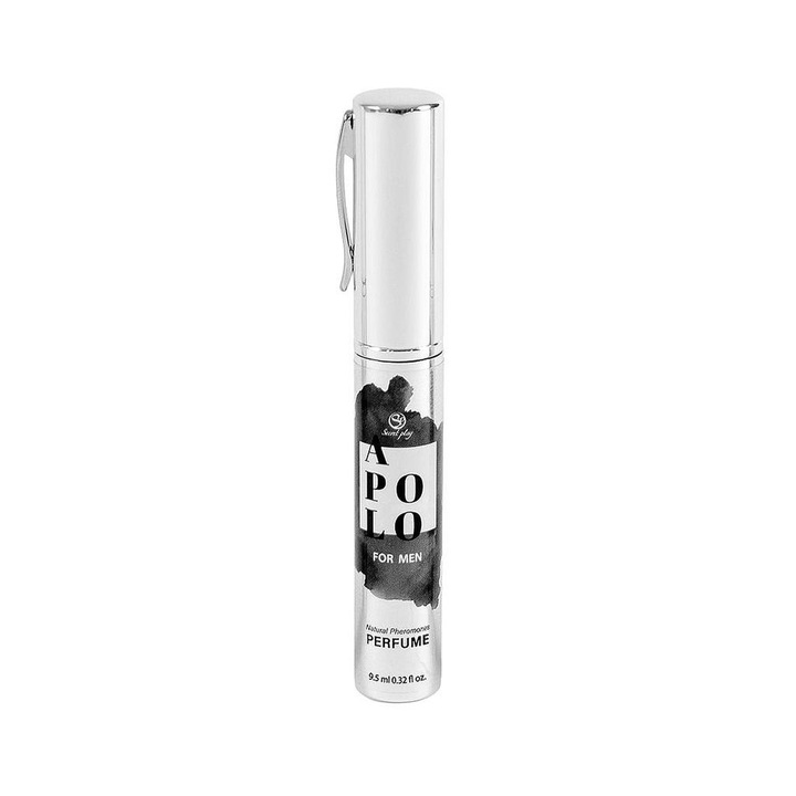 Parfum pentru barbati Secret Play Apolo, aroma lemnoasa, 9,5 ml, dimensiuni 13x1,9 cm