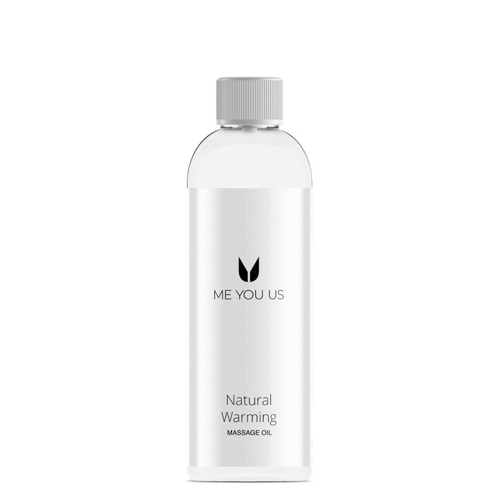 Me You Us масажно масло, Натурално, затоплящо, 150 ml, веган, без глутен