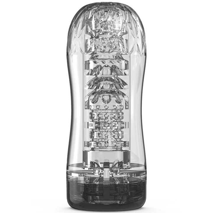 TOYJOY HERO maszturbátor, átlátszó, texturált, szívó hatású