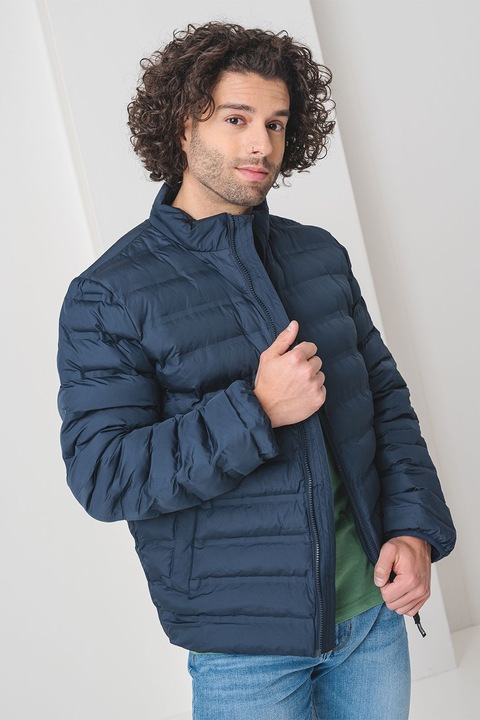 Mustang, Jacheta matlasata cu fermoar, Albastru ultramarin