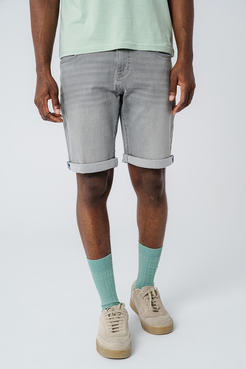 Mustang, Bermude din denim Chicago, Gri deschis