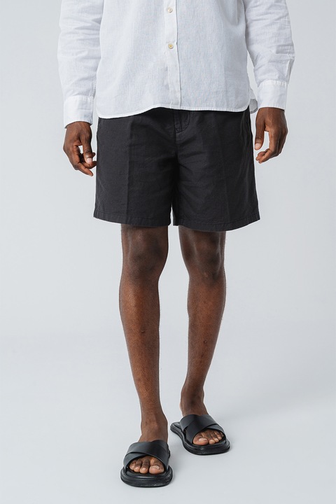 Mustang, Lentartalmú bermudanadrág, Fekete, 36