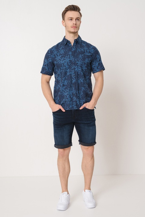 Mustang, Mintás pamuting, Kék/Tengerészkék