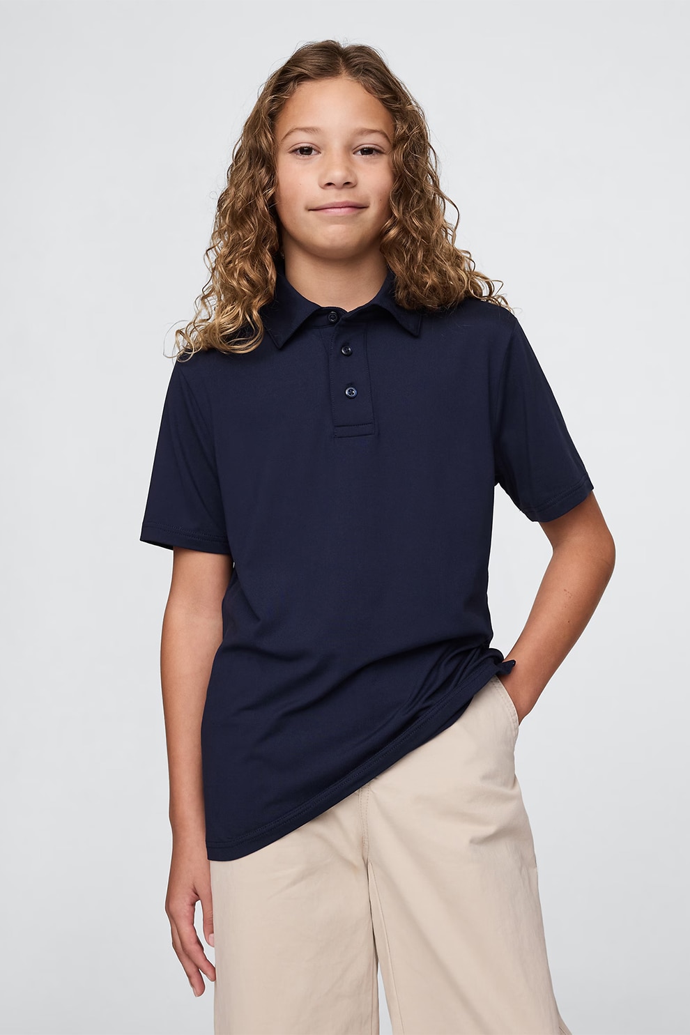 GAP, Tricou polo Tech Performance, Bleumarin, 120 CM