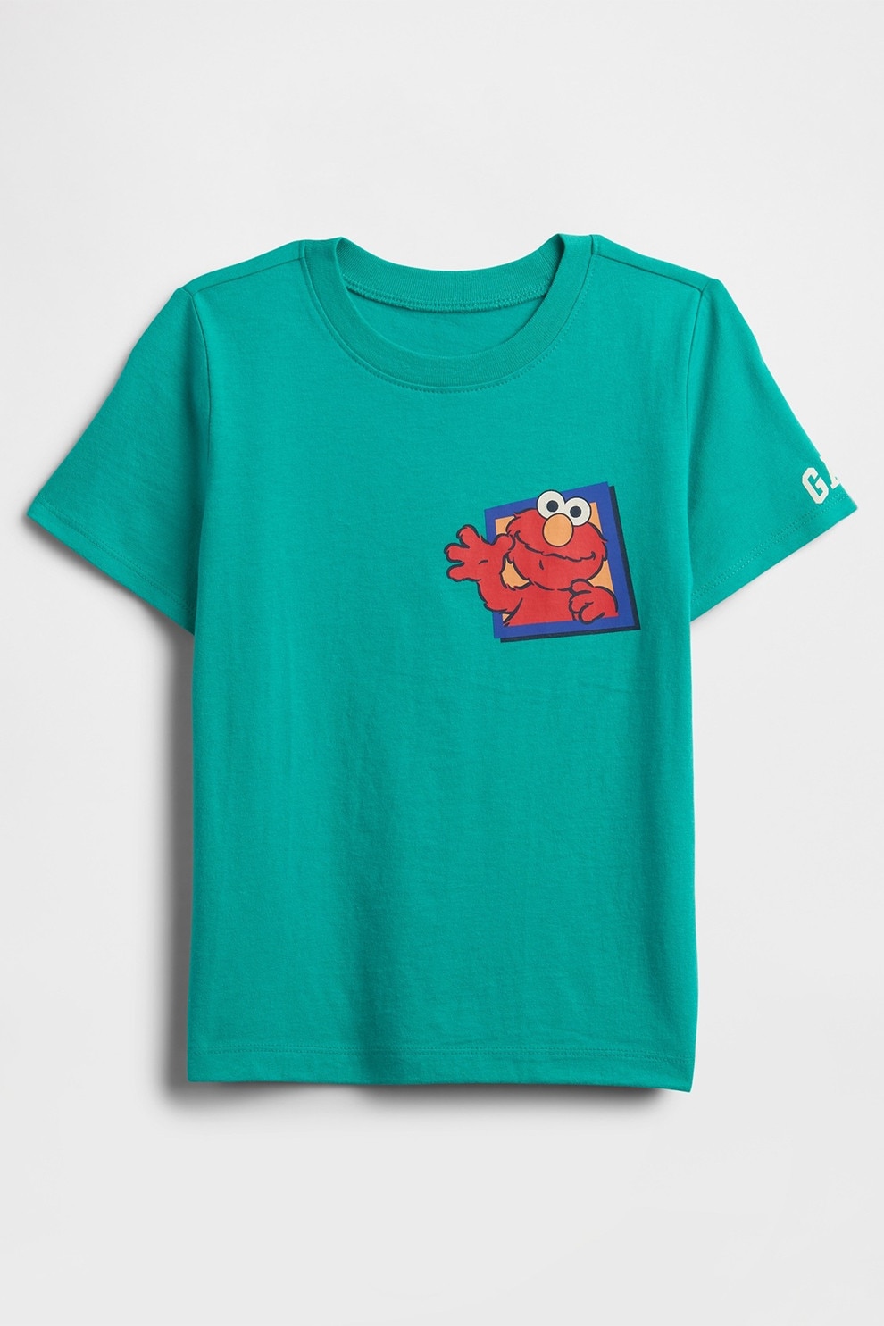 GAP, Tricou de bumbac cu imprimeu grafic, Coral, Verde persan, 80 CM