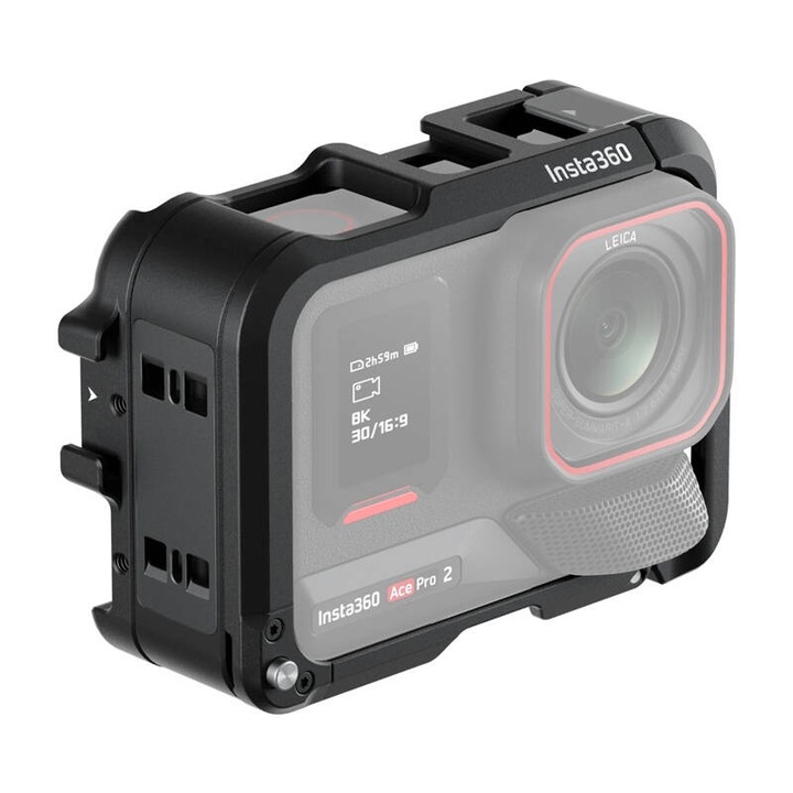 Метална защитна рамка за камера Insta360 Ace Pro 2/Ace Pro, 85.1x62.4x31.7mm, комплект с адаптер с 2 щифта