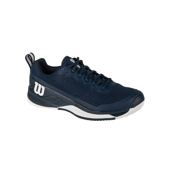 Pantofi sport pentru tenis Wilson Rush Pro 4.5, bleumarin, sintetic, inchidere siret, pentru barbati