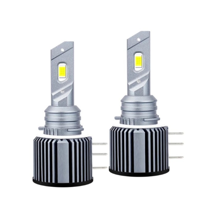 Inelag, 2 db LED izzó készlet H15, Canbus, 120W, hideg-fehér fény, 12000 lumen, hibamentes