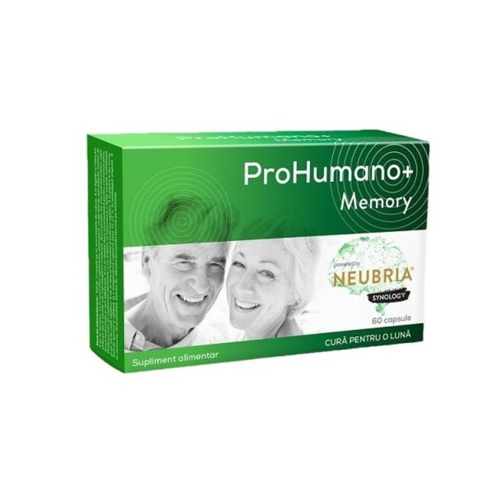 Supliment alimentar ProHumano+ Memory. sustine capacitatea de memorare, 30 capsule