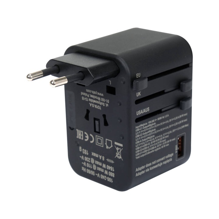 YATO Adaptor de calatorie UNIV.USB-C 65W