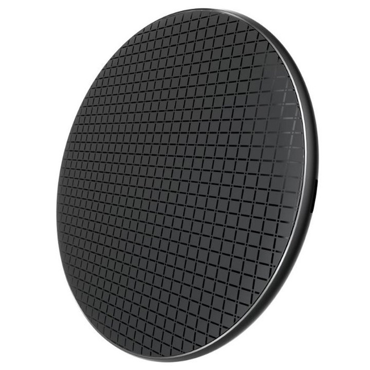 Безжично зарядно XO-WX020, Бързо зареждане 15W, Универсално, Черно