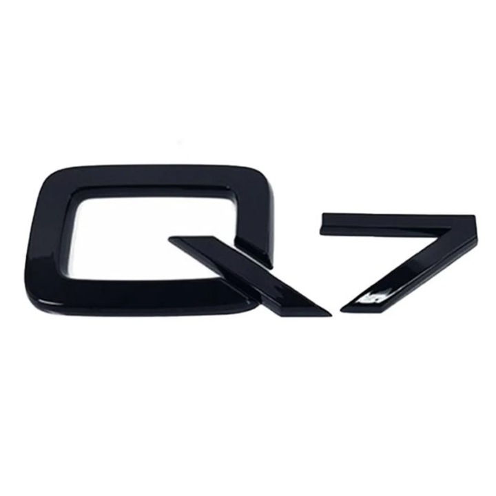 Emblema Q7 pentru Audi, Negru lucios
