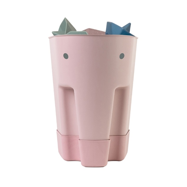 Shnuggle Ellie Blush Játék Fürdőszobai Rendszerező, Rózsaszín, 25x18x26cm