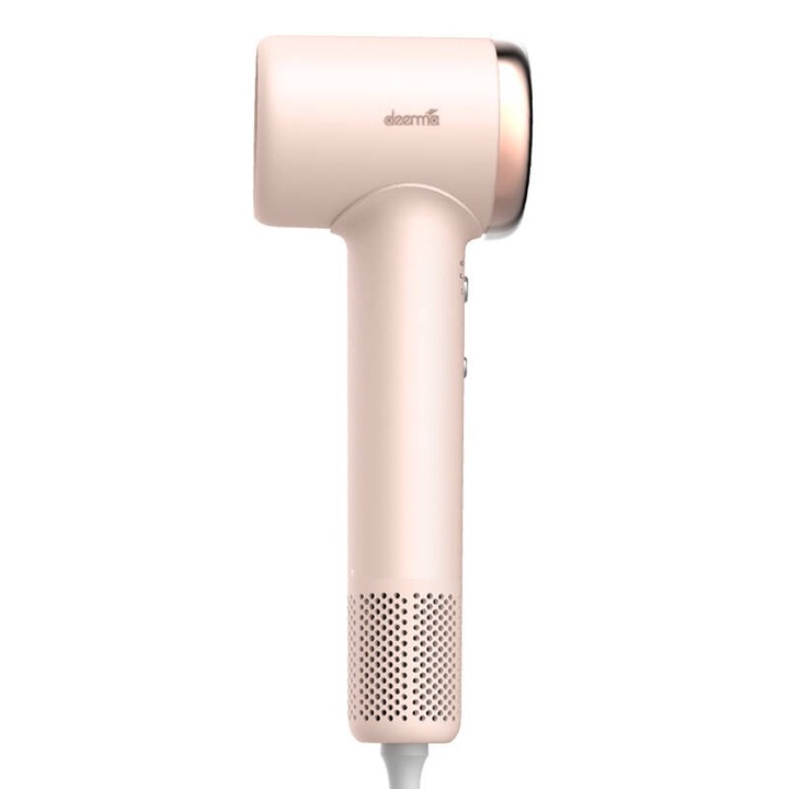 Сешоар Deerma DEM-CF50W, 70 m/s, розов, 390g, комплект с аксесоари