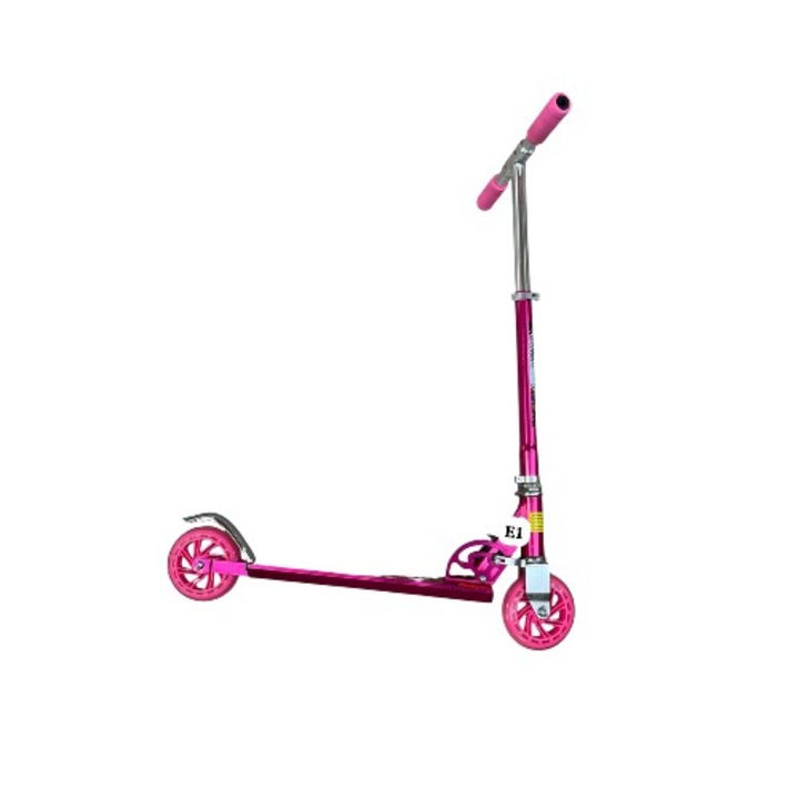 OEM Rózsaszín roller gyerekeknek, maximum 50kg, E1, FÜGG
