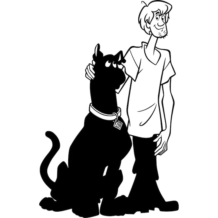 Scooby Doo autómatrica, 36,1 cm, fekete