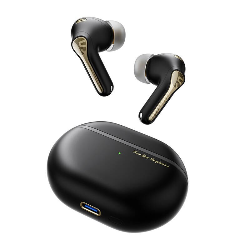 Casti Pro Casti Wireless Soundpeats Capsule3 PRO +, ANC, 12mm, negru, set - eMAG.ro