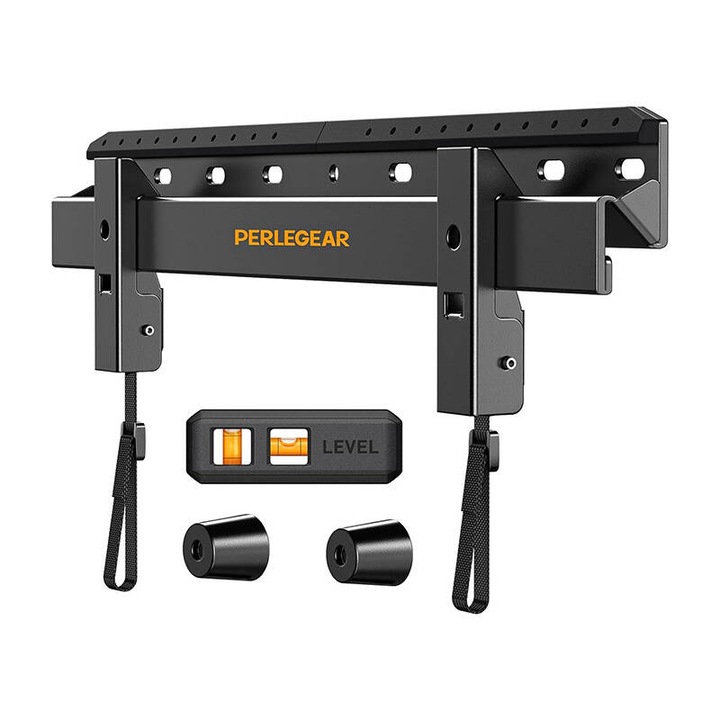 Стойка за телевизор Perlegear PGMT7, 24-55", 45 кг, черна, пълен комплект
