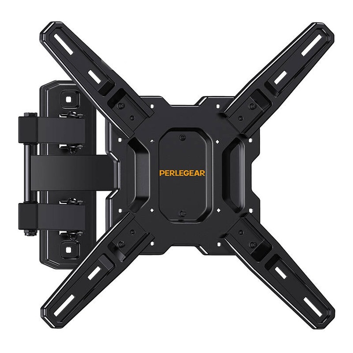 Стойка за телевизор, Perlegear PGMF3, 26-60", черна, капацитет 37 кг, ъгъл на наклон -15°/+5°