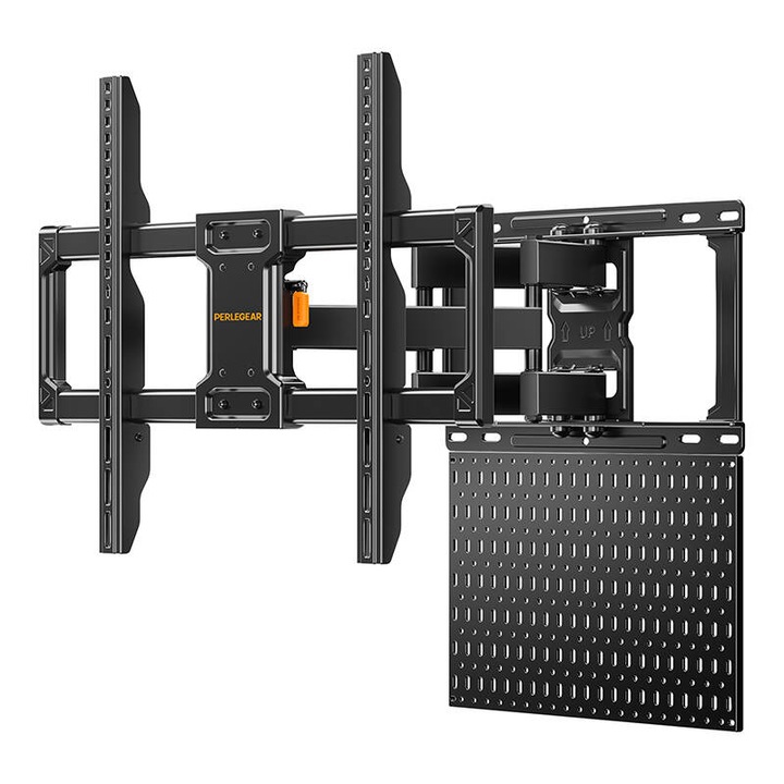 Стойка за телевизор 42-84", Perlegear PGLF17, черна, капацитет 60 кг, лесен монтаж