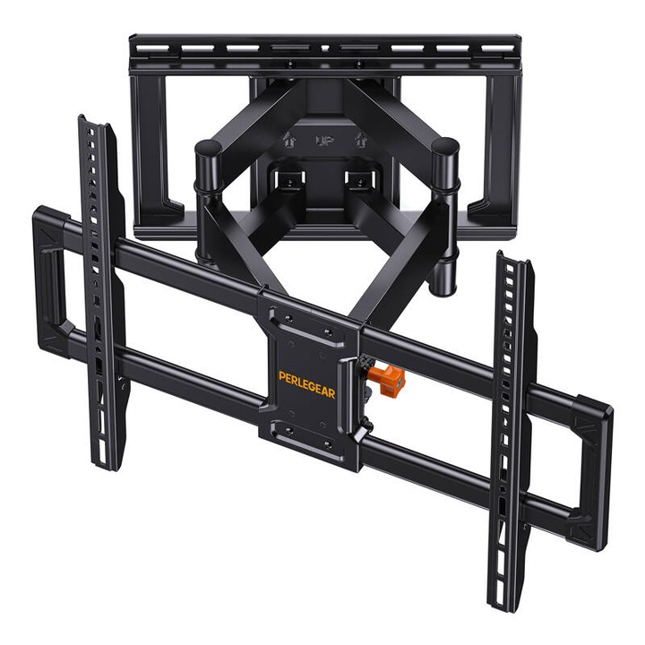 Стойка за телевизор Perlegear PGLF8, 42-85", 60 кг, черна, пълен комплект