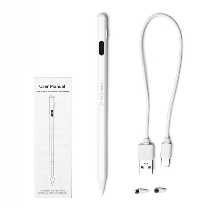 Wozinsky Stylus univerzális aktív toll (Android és iOS) - Fehér