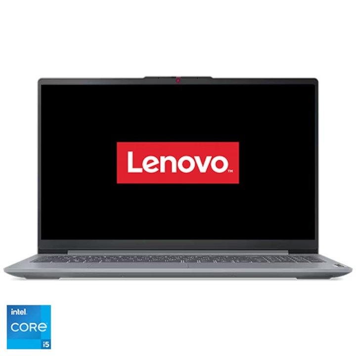 Laptop Lenovo IdeaPad Slim 3 15IAH8 cu procesor Intel® Core™ i5-12450H pana la 4.4GHz, 8 cores, 15.6" Full HD, 16GB LPDDR5, 960 GB SSD, Intel® UHD Graphics, No OS, Arctic Grey