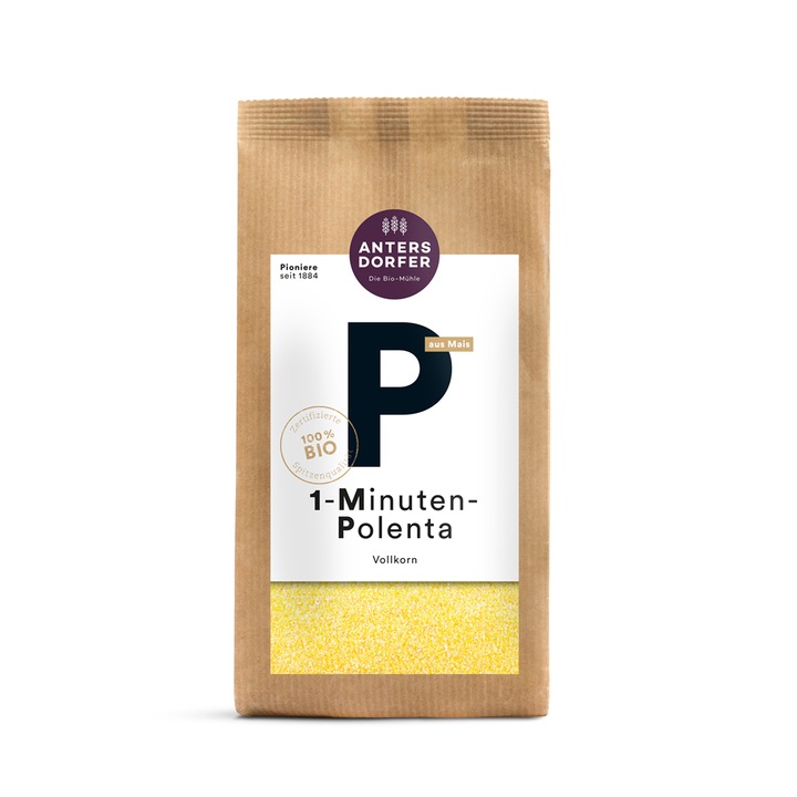 Faina de Malai Bio Polenta Integrala Instant 1 Minut Antersdorfer Muhle 500 g