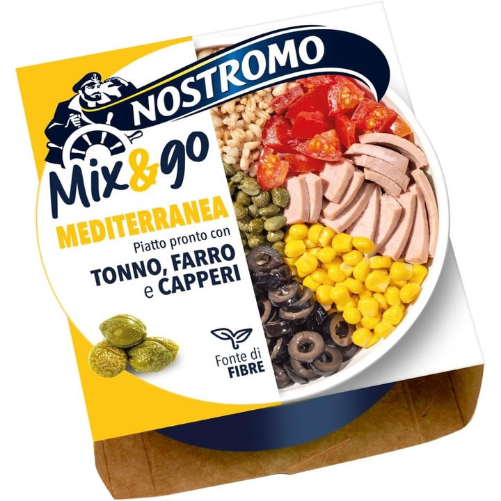 Salata de Ton cu Legume Mediterranea, Nostromo, 190 g