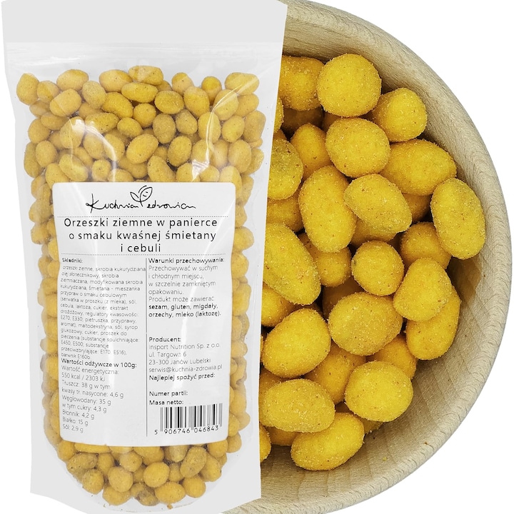 Arahide in crusta cu smantana si ceapa 500 g pentru gustari crocante si sarate