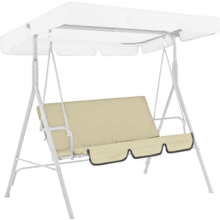 Perna pentru leagan de gradina 3 locuri, impermeabila, rezistenta, 150x150x10cm