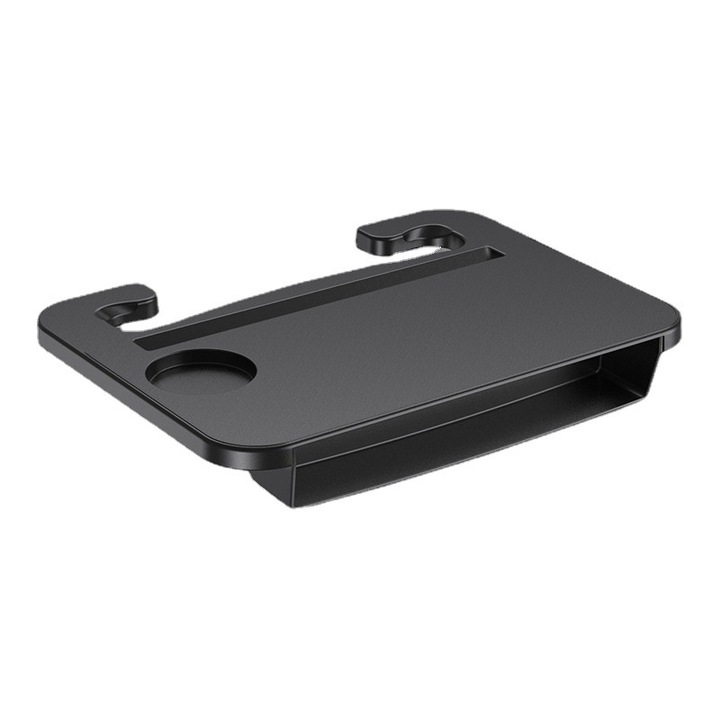 Masuta multifunctionala pentru masina, 2 in 1, design compact, culoare neagra