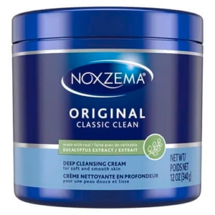 Mélytisztító krém, Noxzema, eukaliptusszal, zsíros, normál és vegyes bőrre, 340 g