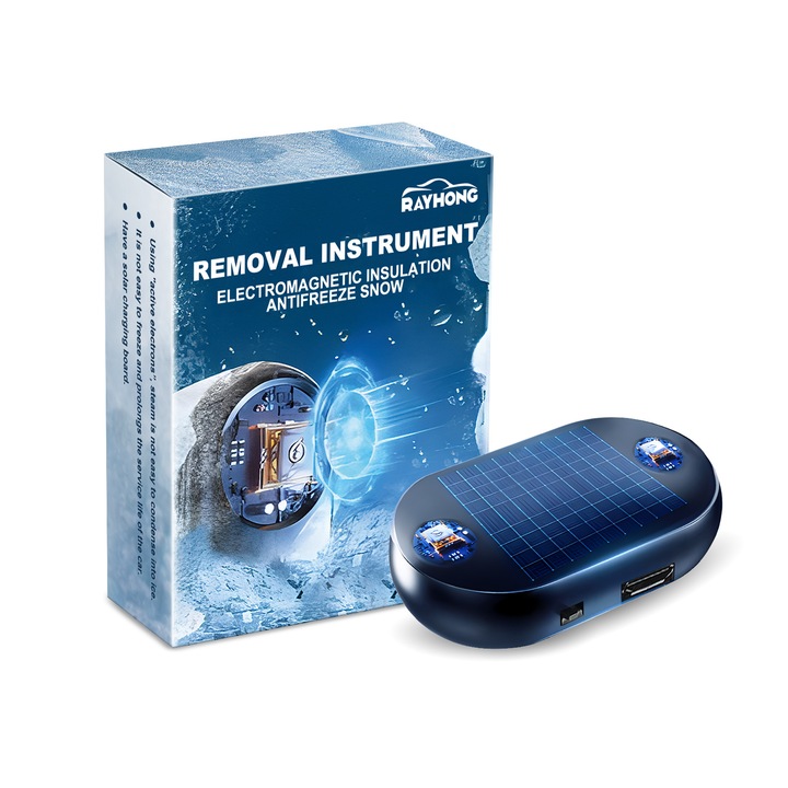 Dispozitiv anti inghet si indepartare zapada pentru parbriz auto, portabil, defrostare rapida