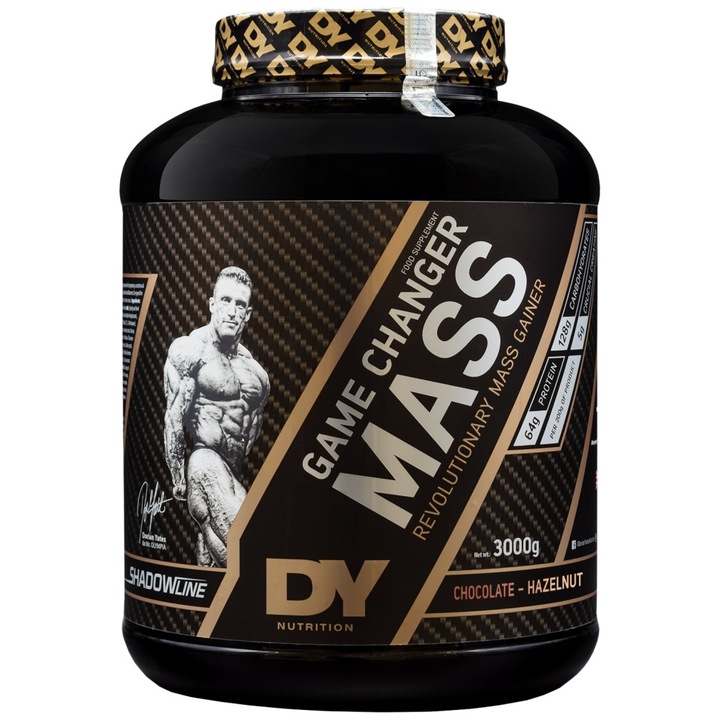 Хранителна добавка Dorian Yates Nutrition Game Changer Mass, Шоколад с ядки, 3000 грама