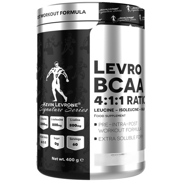 Хранителна добавка Kevin Levrone LevroBCAA 4:1:1 Powder, Dragon Fruit, 400 грама