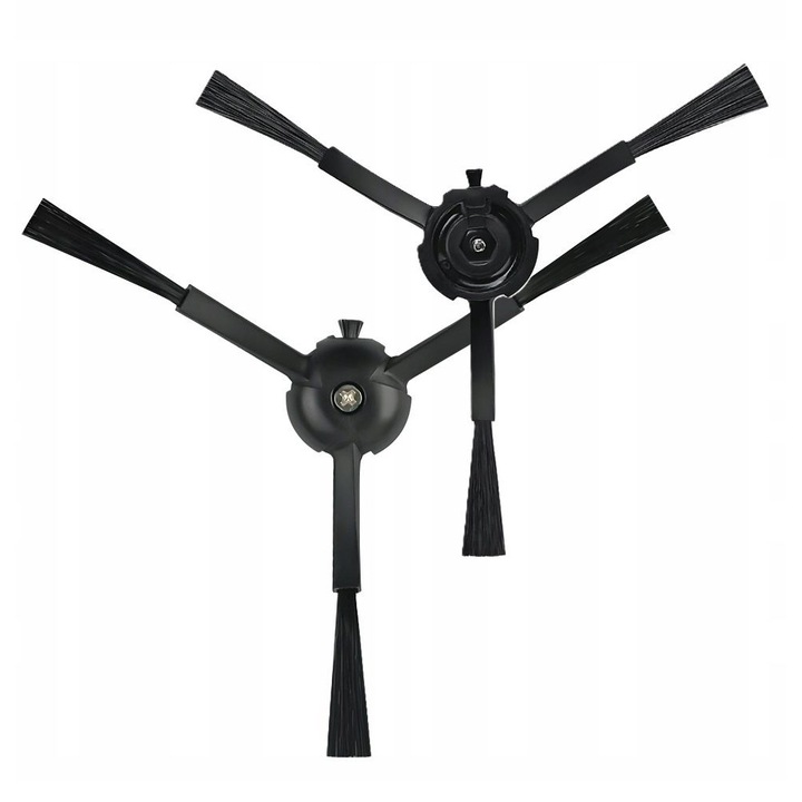 2x Perie de curatare laterala pentru Roborock S8 S8+ S8 PRO Ultra, Negru